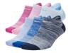 Everyday Women's No Show Socks - 6 Pack Purple/Pink/Blue view