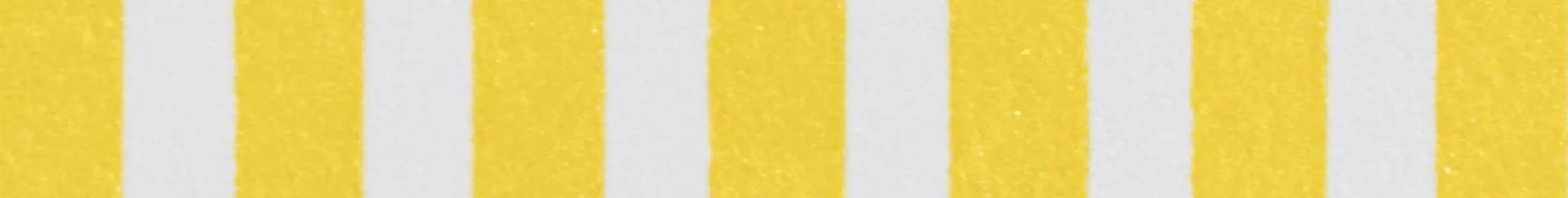 A white-and-yellow vertically stripped background.