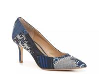 Lanette Pump Navy Snake Print view