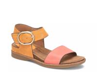 Bali Wedge Sandal Orange/Pink Leather view