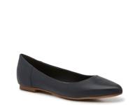 Juliette Flat Navy Leather view