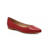 Juliette Flat Red Leather view