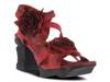 Shelly Platform Sandal Red view