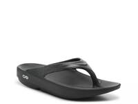 OOlala Luxe Flip Flop - Women's Black/Silver Metallic view