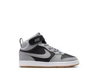 Court Borough Mid Sneaker - Kids' Black/Grey view