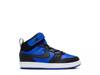 Court Borough Mid Sneaker - Kids' Black/Blue view