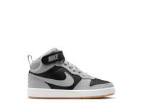 Court Borough Mid High-Top Sneaker - Kids' Black/Grey view
