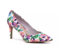 Misha Pump White/Green/Purple Floral Print view