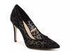 Haneh Pump Black Leopard Print Mesh Fabric view