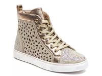 New York High-Top Sneaker Gold Metallic view