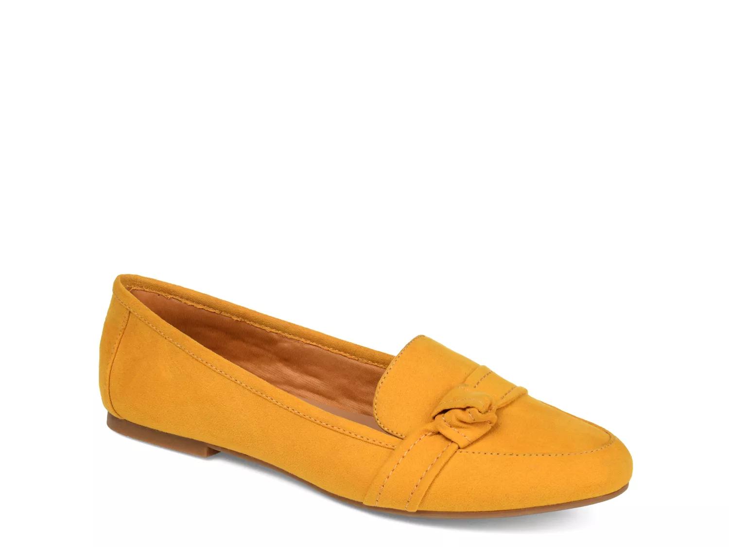 Journee Collection Marci Loafer | Women's | Mustard Yellow | Size 5.5 | Flats | Loafers