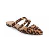 Olivea Mule Tan/Black Faux Suede Leopard Print view