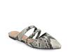 Olivea Mule Black/White Faux Leather Snake Print view