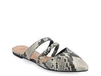 Olivea Mule Black/White Faux Leather Snake Print view
