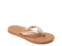 Deeliah Flip Flop Gold Metallic view
