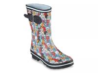 BOBS Rain Check April Showers Rain Boot Black/Blue view