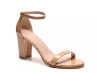 Nearly Nude Sandal Beige Patent Leather view