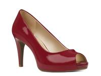 Rainaa Pump Red Patent Synthetic view
