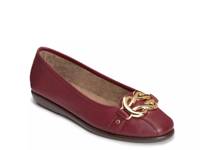 Big Bet Ballet Flat Burgundy Faux Leather view