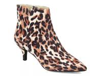 Isobel Bootie Tan/Black Faux Suede Leopard Print view