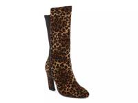 Chrome Boot Tan/Black Leopard Print Velvet view