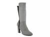 Chrome Boot Grey Faux Suede view