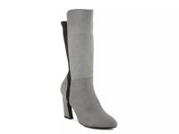 Chrome Boot Grey Faux Suede view