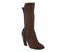 Chrome Boot Dark Brown Faux Suede view