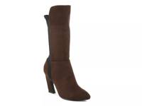 Chrome Boot Dark Brown Faux Suede view