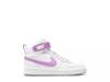 Court Borough Mid 2 High-Top Sneaker - Kids' White/Purple view