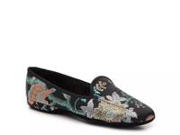 Meg Slipper Black/Multicolor Floral Brocade Fabric view
