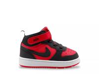 Court Borough Mid Sneaker - Kids' Black/Red view