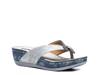 Dafni Wedge Sandal Navy view