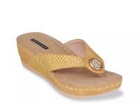 Dafni Wedge Sandal Yellow view