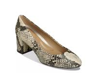 Eye Candy Pump Beige/Brown Snake Print Leather view