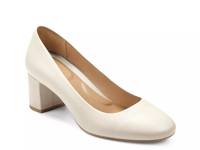 Eye Candy Pump Off White Leather view
