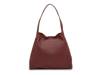 Leather Shoulder Bag Dark Brown view
