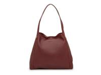 Leather Shoulder Bag Dark Brown view