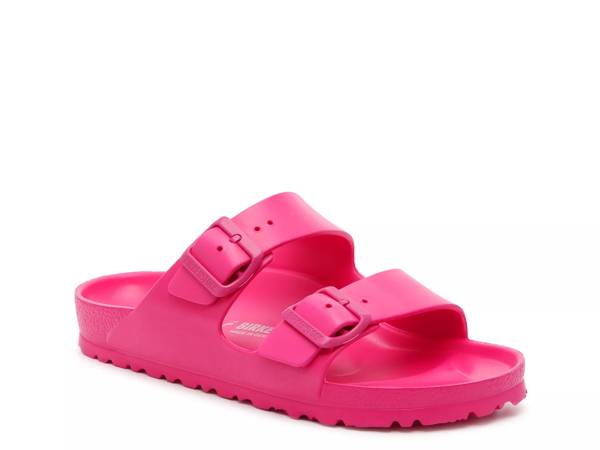 Featuring the women's Birkenstock Arizona Essentials EVA Slide Sandal. Click to shop women's Pink sandals at DSW Designer Shoe Warehouse.