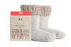 Original Short Cable Knit Women's Boot Socks Grey view