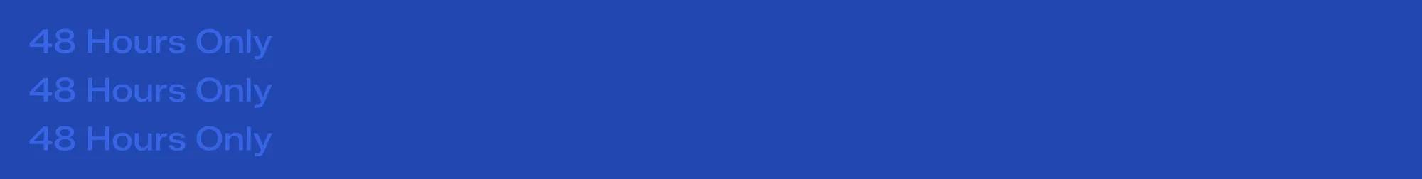 A blue banner says 48 Hours Only. 35% Off Flash Sale! Shop Now
