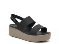 Brooklyn Low Wedge Sandal - Women's Beige/Black view