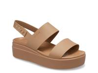 Brooklyn Low Wedge Sandal - Women's Medium Brown view