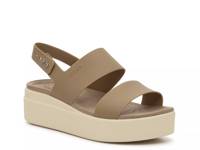 Brooklyn Low Wedge Sandal - Women's Khaki/Bone view