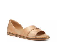 Fentin 2 Flat Rose Gold Metallic Leather view