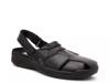 Barcelona Fisherman Sandal Black view