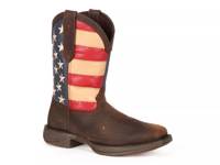 Rebel Patriotic Cowboy Boot Dark Brown/American Flag view