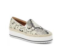 Huxley Platform Slip-On Natural Tan Snake Print view
