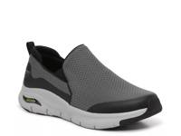 Arch Fit Banlin Slip-On Sneaker - Men's Grey/Black view