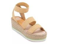 Lury Espadrille Wedge Sandal Beige Raffia view